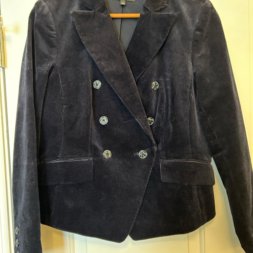 Talbots Double-Breasted Corduroy Jacket